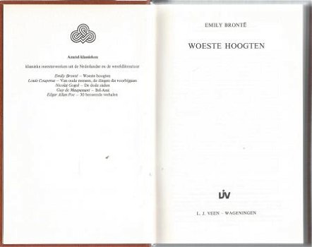 EMILY BRONTË **WOESTE HOOGTEN** AMSTELKLASSIEKER**L.J. VEEN - 2