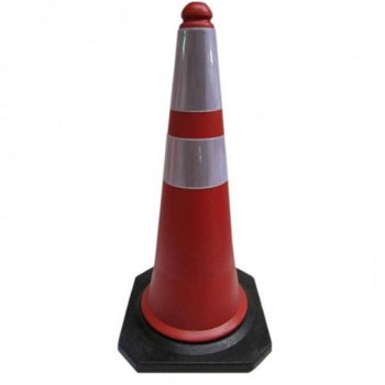 Verkeers Pion Rood/Wit 75 Cm - 1