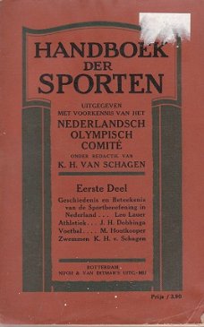 Handboek der sporten door K.H. van Schagen (4 dln)