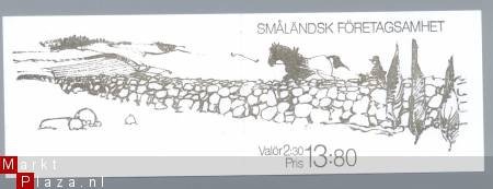 Zweden 1989 boekje met paard op kaft YT C1541 - 1