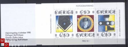 Zweden 1990 boekje photografie postfris YT C 1612 - 1
