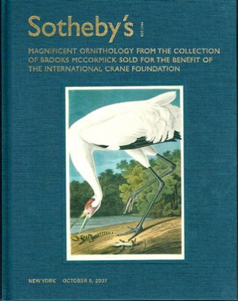Sotheby's New York - Magnificent Ornithology from the Collection of Brooks Mccormick Sold for the Be - nr. 1