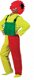 Bib overalls red-yellow-green maat s m l xl - 1 - Thumbnail