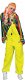 Bib overalls neon yellow maat s m l xl - 1 - Thumbnail