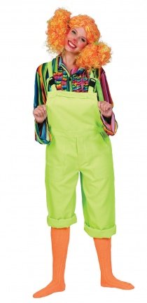 Bib overalls neon green maat s m l xl