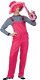 Bib overalls neon pink maat s m l xl - 1 - Thumbnail