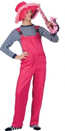 Bib overalls neon pink maat s m l xl