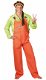Bib overalls neon orange maat s m l xl - 1 - Thumbnail
