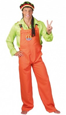 Bib overalls neon orange maat s m l xl