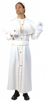 Paus Johannes met tailleband en hoed maat 48-50 52-54 56-58 - 1