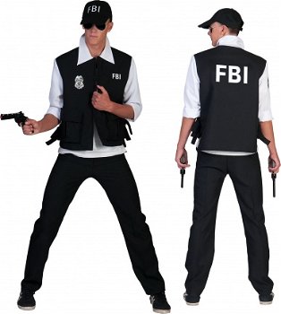 FBI Agent man maat 48-50 52-54 56-58 - 1