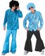 Disco glitter shirt aqua maat 48-50 52-54 56-58 - 1 - Thumbnail