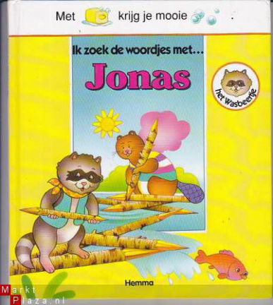 Ik zoek de woordjes met ...Jonas het wasbeertje - nr. 1
