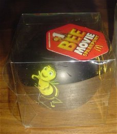 Kerstbal Bee movie(mcdonalds)zwart)