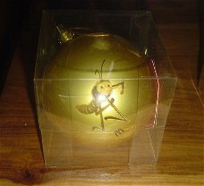 Kerstbal Bee movie(mcdonalds)goudkleurig)