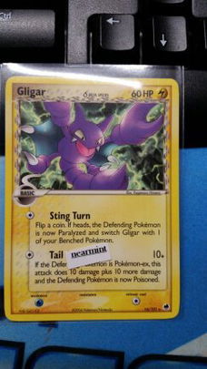 Gligar 16/101 Rare Ex Dragon Frontiers nm