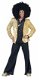 Disco glitter Colbert jacket gold maat 48-50 52-54 56-58 - 1 - Thumbnail