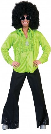 Disco ruches blouse groen maat 48-50 52-54 56-58