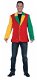 Fuzzy jacket red-yellow-green maat 48-50 52-54 56-58 - 1 - Thumbnail