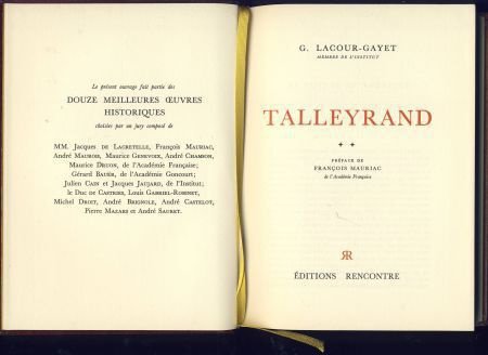 G. LACOUR-GAYET**TALLEYRAND**SIX TOMES**SKYVERTEX BORDEAUX** - 4