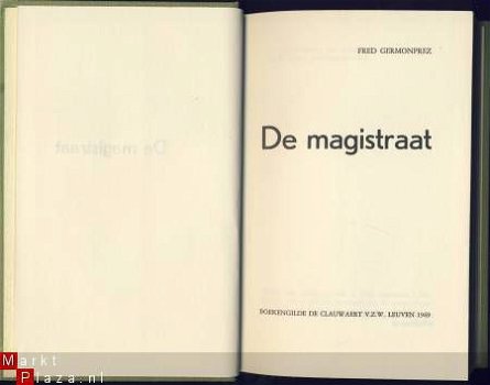 FRED GERMONPREZ**DE MAGISTRAAT**LINNEN HARDCOVERCLAUWAERT - 6