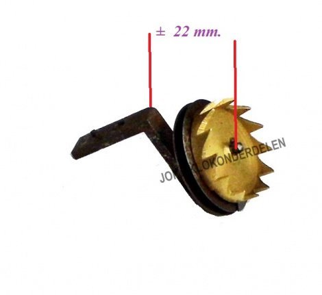 === Wekker onderdeel = comtoise = oud === 36225 - Afbeelding 2