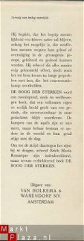 ERICH MARIA REMARQUE*1° *DE BOOG DER STERKEN**VAN HOLKEMA - 3