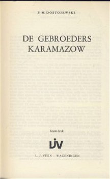 F. M. DOSTOJEWSKI**DE GEBROEDERS KARAMAZOW**LJ. VEEN WAGENI - 2