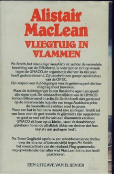 ALISTAIR MACLEAN**VLIEGTUIG IN VLAMMEN**BLAUWE HARDCOVER ** - 2