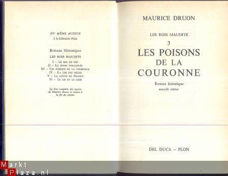 MAURICE DRUON**LES ROIS MAUDITS**TOME III* POISONS COURONNE - 2