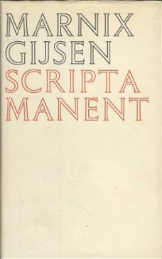 MARNIX GIJSEN**SCRIPTA MANENT**RODE HARDCOVER MEULENHOFF**