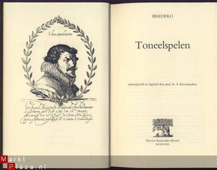 G. A. BREDERO**TONEELSPELEN**ELSEVIER LINNEN HARDCOVER - 2