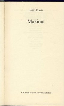 JUDITH KRANTZ**MAXIME**HARDE SOFTCOVER**BRUNA & ZOON** - 3