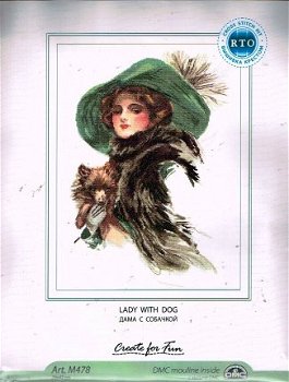 AANBIEDING RTO BORDUURPAKKET , LADY WITH DOG M 478 - 1