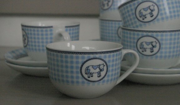 aparte kop en schotels (landelijk, boerenkeuken ...) - nr. 1