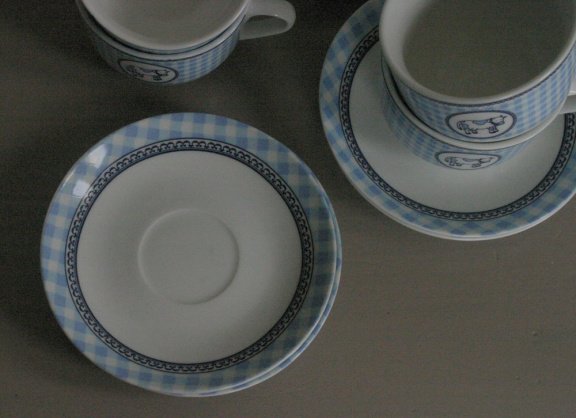 aparte kop en schotels (landelijk, boerenkeuken ...) - Afbeelding 4