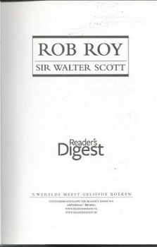 SIR WALTER SCOTT**ROB ROY**BLAUWE SKYVERTEX READERS DIGES - 2