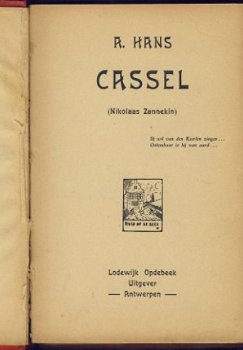 A. HANS**CASSEL**NIKOLAAS ZANNEKIN**LODEWIJK OPDEBEEK** - 2