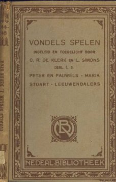 JOOST V.D.VONDEL**VONDELS SPELEN**1.PETER EN PAUWELS.2.3.