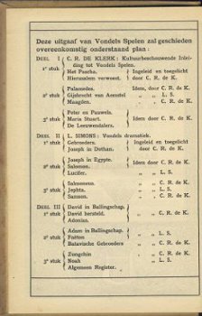 JOOST V.D.VONDEL**VONDELS SPELEN**1.PETER EN PAUWELS.2.3. - 3