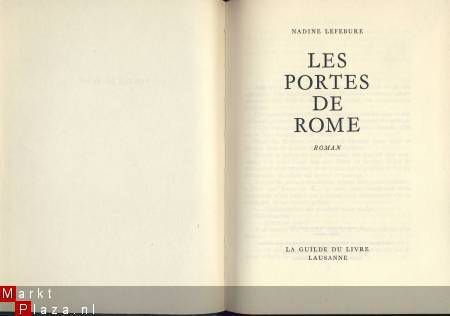 NADINE LEFEBURE**LES PORTES DE ROME**LA GUILDE DU LIVRE - 1