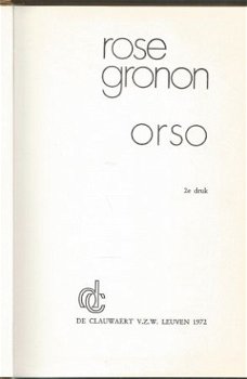 ROSE GRONON**ORSO**DE CLAUWAERT LINNEN HARDCOVER* - 3