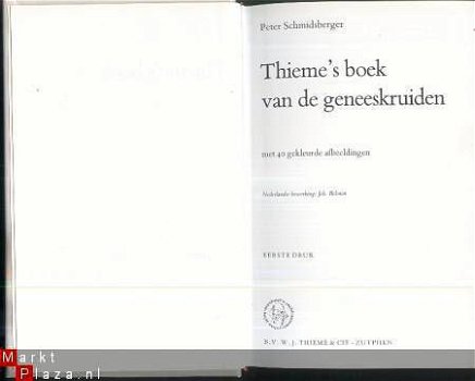 PETER SCHMIDSBERGER**THIEME'S BOEK VAN DE GENEESKRUIDEN** - 4