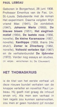 PAUL LEBEAU**HET THOMASKRUIS EN ANDERE VERHALEN*TEXTUUR - 2