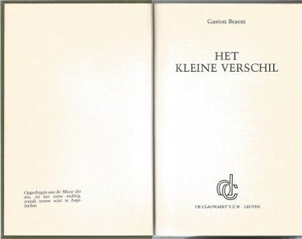 GASTON BRAEM**HET KLEINE VERSCHIL**GROENE TEXTUUR LINNEN** - 5