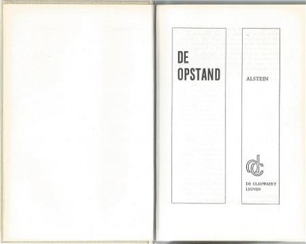 ALSTEIN**DE OPSTAND**GRIJZE TEXTUUR LINNEN BOEKBAND** - 5