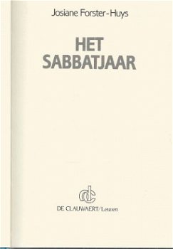 JOSIANE FORSTER-HUYS**HET SABBATJAAR.**BLAUWE TEXTUUR LINNEN - 5