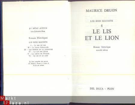 MAURICE DRUON**LES ROIS MAUDITS*TOME VI*LE LIS ET LE LION* - 2