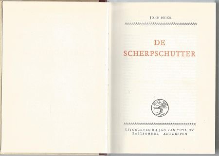 JOHN BRICK**DE SCHERPSCHUTTER*THE RIFLEMAN**JAN VAN TUYL - 2