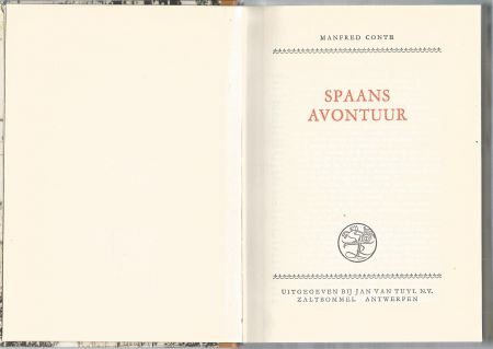 MANFRED CONTE**SPAANS AVONTUUR**SPANISCHES ABENTEUER**TUYL - 2